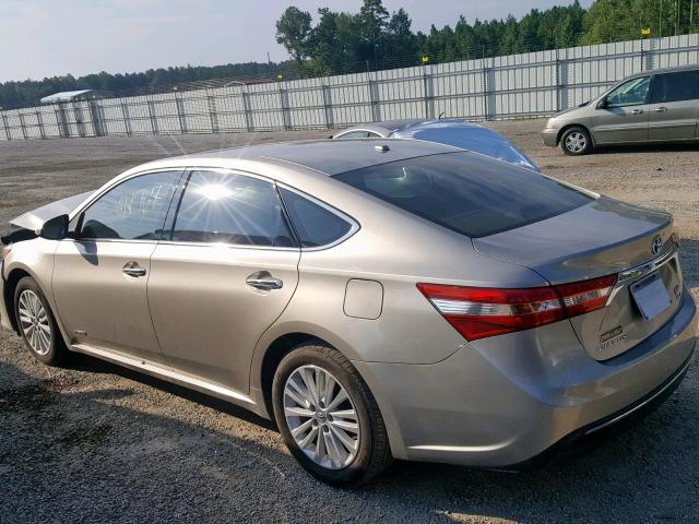 4T1BD1EB1DU011354 - 2013 TOYOTA AVALON HYB TAN photo 3