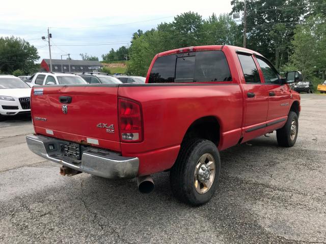 1D7KS28C46J202426 - 2006 DODGE RAM 2500 S წითელი ფოტო 4