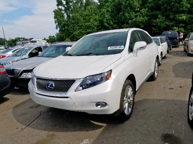 JTJZB1BA2C2407255 - 2012 LEXUS RX 450 WHITE photo 2