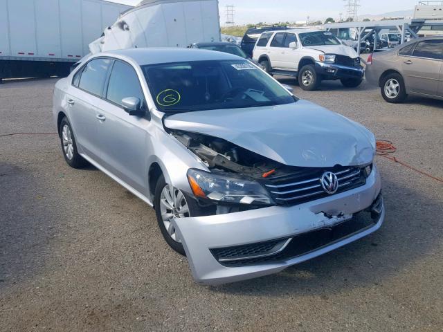 1VWAP7A39DC032965 - 2013 VOLKSWAGEN PASSAT S SILVER photo 1