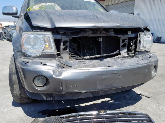 1A8HX58N27F543684 - 2007 CHRYSLER ASPEN LIMI GRAY photo 9