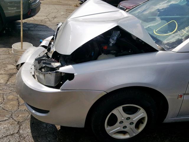 1G8AG52F04Z126871 - 2004 SATURN ION LEVEL SILVER photo 10