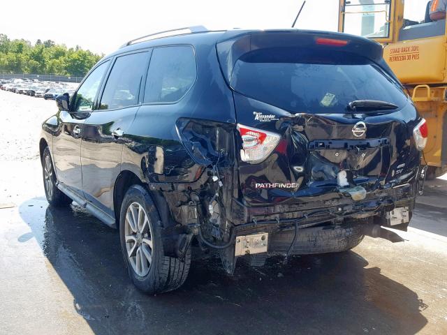 5N1AR2MM4FC622896 - 2015 NISSAN PATHFINDER BLACK photo 3