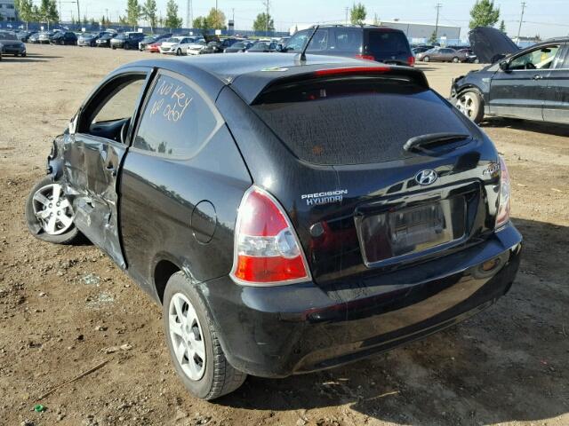 KMHCN35C39U130410 - 2009 HYUNDAI ACCENT SE BLACK photo 3