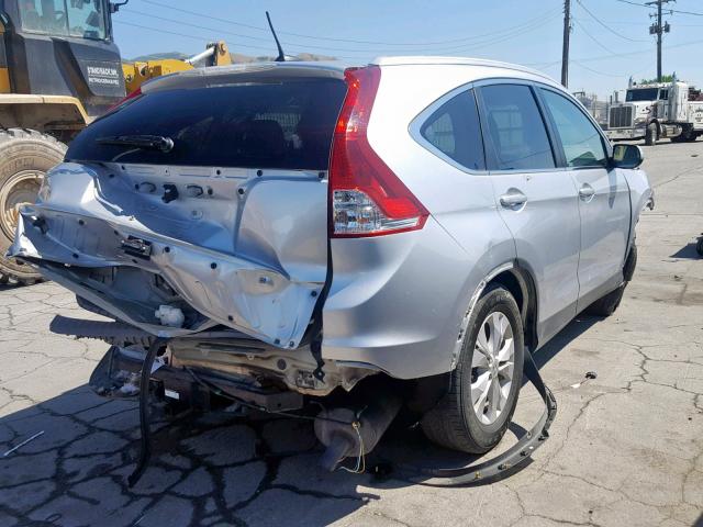 2HKRM3H79EH516849 - 2014 HONDA CR-V EXL SILVER photo 4