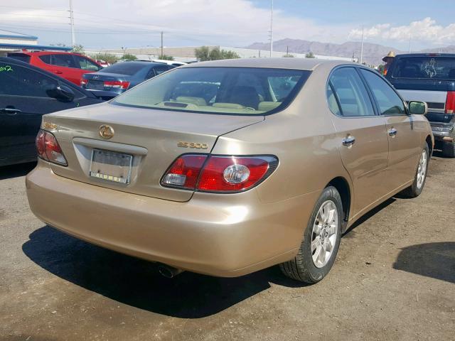 JTHBF30G730102923 - 2003 LEXUS ES 300 GOLD photo 4