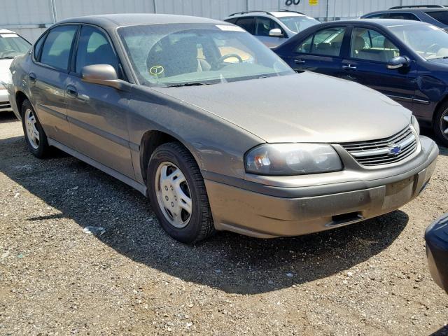 2G1WF55E829103789 - 2002 CHEVROLET IMPALA BROWN photo 1