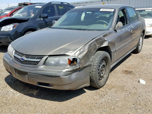 2G1WF55E829103789 - 2002 CHEVROLET IMPALA BROWN photo 2