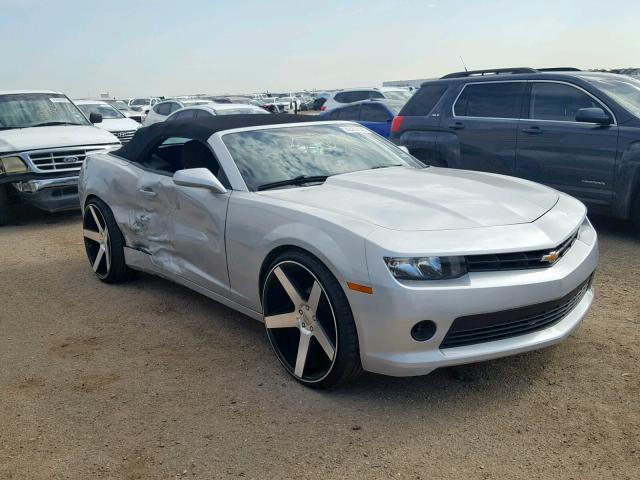 2G1FD3D30F9286086 - 2015 CHEVROLET CAMARO LT SILVER photo 1