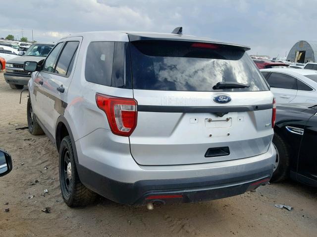 1FM5K8ARXGGC36731 - 2016 FORD EXPLORER P SILVER photo 3