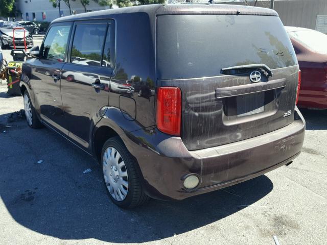 JTLKE50E791088205 - 2009 TOYOTA SCION XB MAROON photo 3