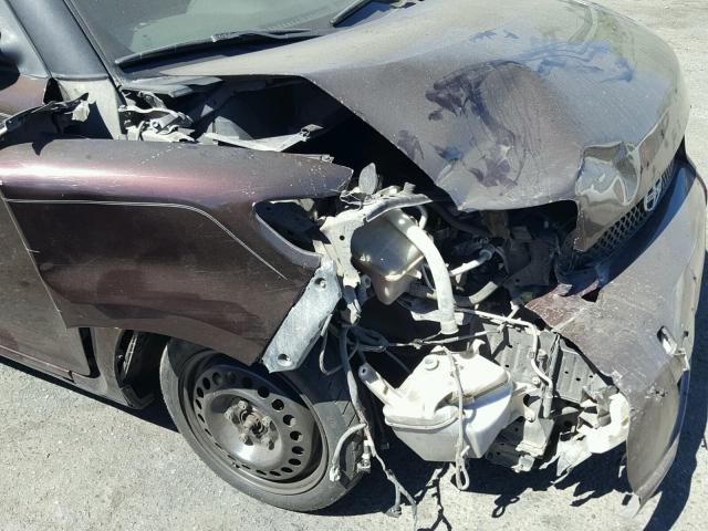 JTLKE50E791088205 - 2009 TOYOTA SCION XB MAROON photo 9
