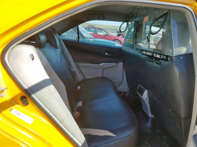 4T1BD1FK0EU129895 - 2014 TOYOTA CAMRY HYBR YELLOW photo 6