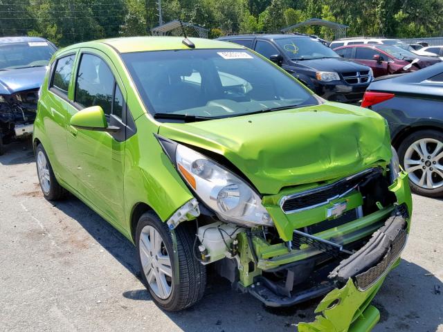 KL8CB6S93EC480622 - 2014 CHEVROLET SPARK LS GREEN photo 1