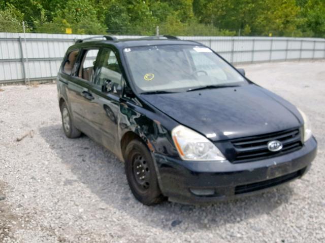 KNDMG4C38A6334186 - 2010 KIA SEDONA LX BLACK photo 1