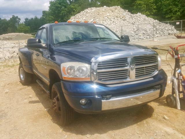 3D7MX48C26G207907 - 2006 DODGE RAM 3500 S BLUE photo 1