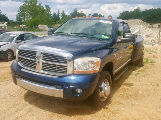 3D7MX48C26G207907 - 2006 DODGE RAM 3500 S BLUE photo 2