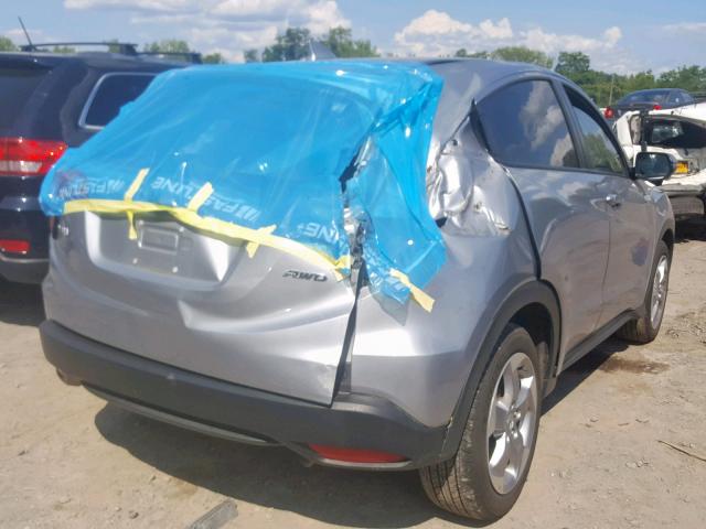 3CZRU6H50HM731481 - 2017 HONDA HR-V EX SILVER photo 4