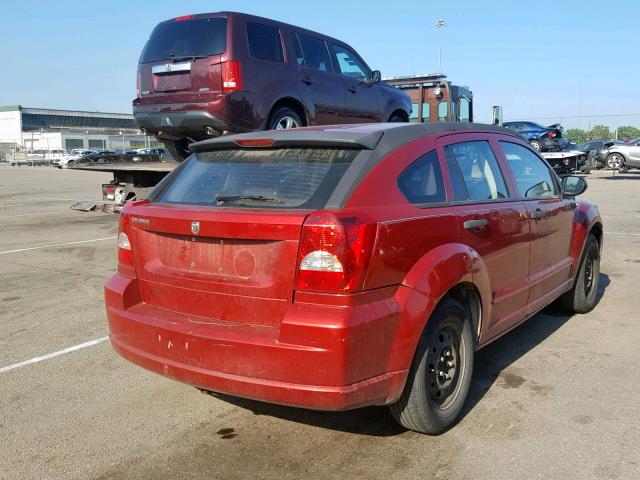 1B3HB28BX7D569327 - 2007 DODGE CALIBER RED photo 4