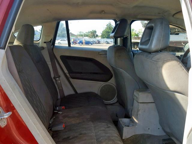 1B3HB28BX7D569327 - 2007 DODGE CALIBER RED photo 6