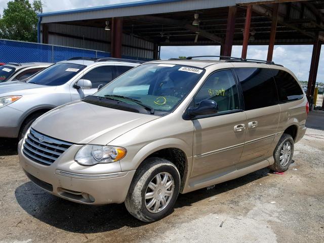 2A4GP54L27R140752 - 2007 CHRYSLER TOWN & COU GOLD photo 2