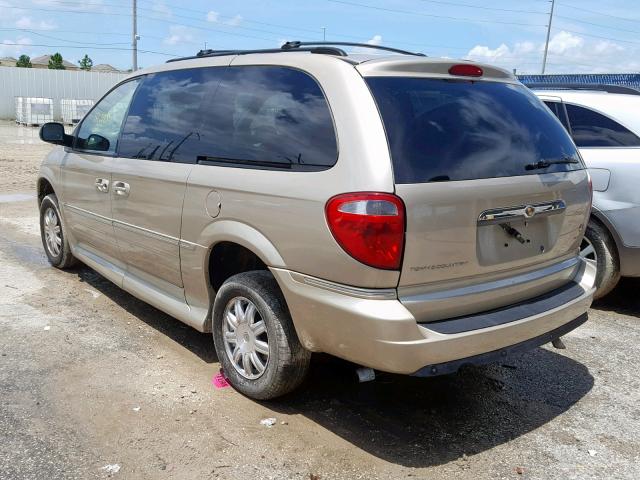 2A4GP54L27R140752 - 2007 CHRYSLER TOWN & COU GOLD photo 3