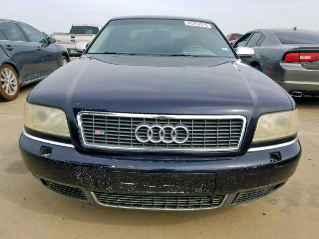 WAUGU44D02N007914 - 2002 AUDI S8 QUATTRO BLUE photo 10