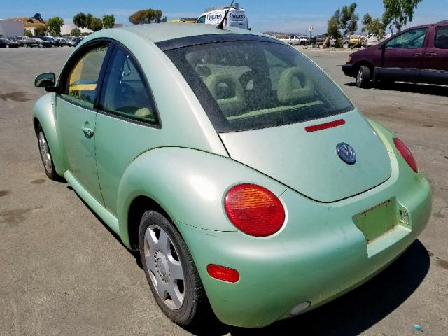 3VWCD21CXYM492323 - 2000 VOLKSWAGEN NEW BEETLE მწვანე ფოტო 3
