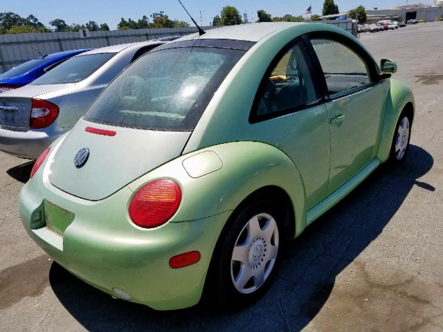 3VWCD21CXYM492323 - 2000 VOLKSWAGEN NEW BEETLE მწვანე ფოტო 4
