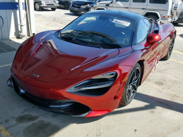 SBM14DCA1JW001877 - 2018 MCLAREN AUTOMOTIVE 720S BURGUNDY photo 2