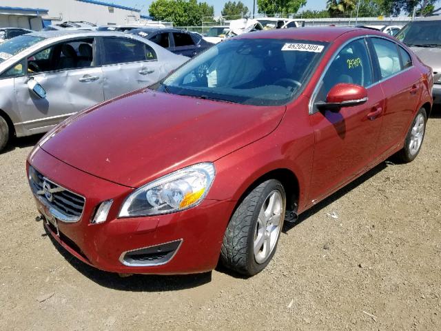 YV1622FSXC2133165 - 2012 VOLVO S60 T5 RED photo 2