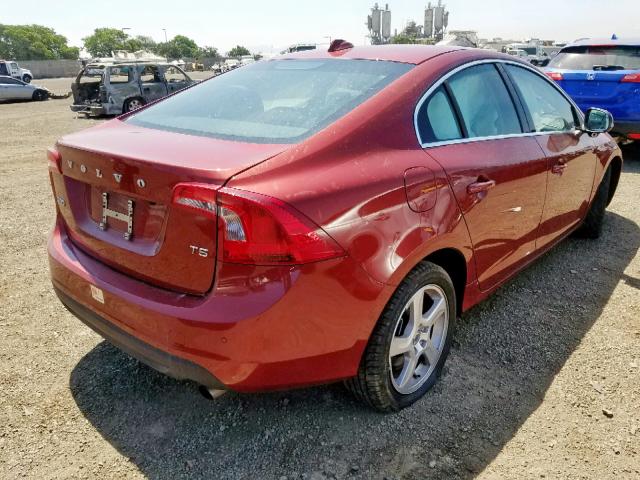 YV1622FSXC2133165 - 2012 VOLVO S60 T5 RED photo 4