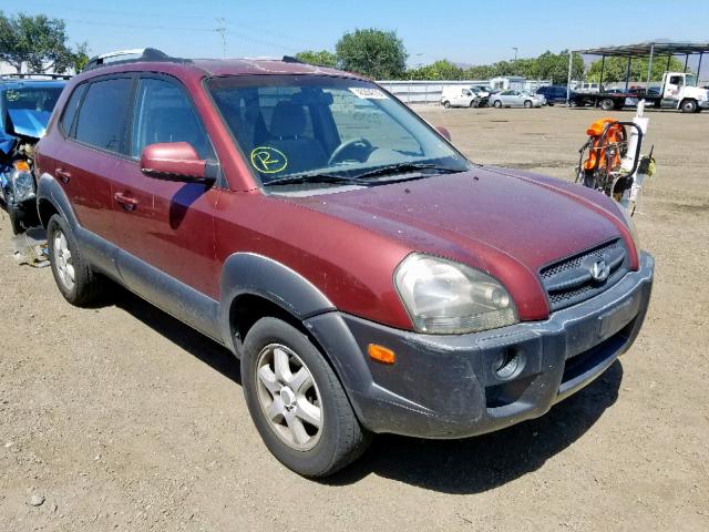 KM8JN12D55U137118 - 2005 HYUNDAI TUCSON GLS MAROON photo 1