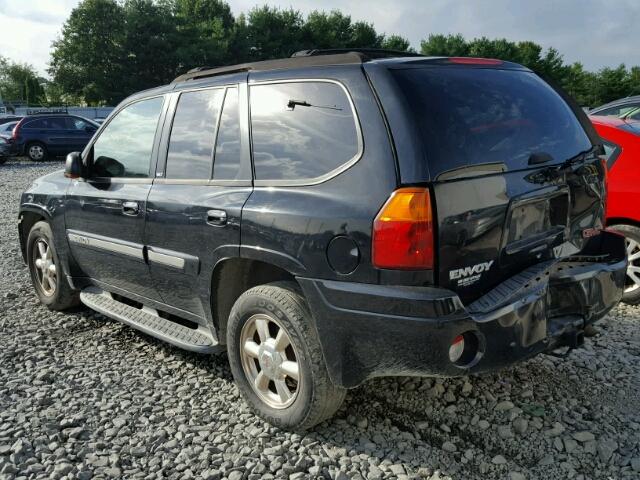 1GKDT13S822516436 - 2002 GMC ENVOY BLACK photo 3