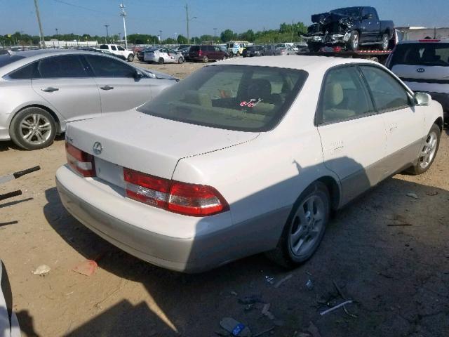 JT8BF28G915110360 - 2001 LEXUS ES 300 WHITE photo 4