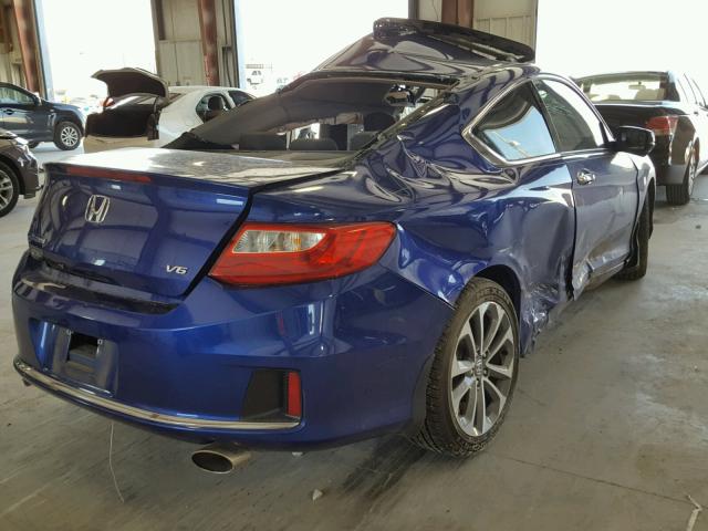 1HGCT2B82FA004249 - 2015 HONDA ACCORD EXL BLUE photo 4