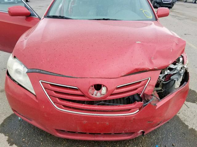 4T1BE46K67U187558 - 2007 TOYOTA CAMRY NEW RED photo 7