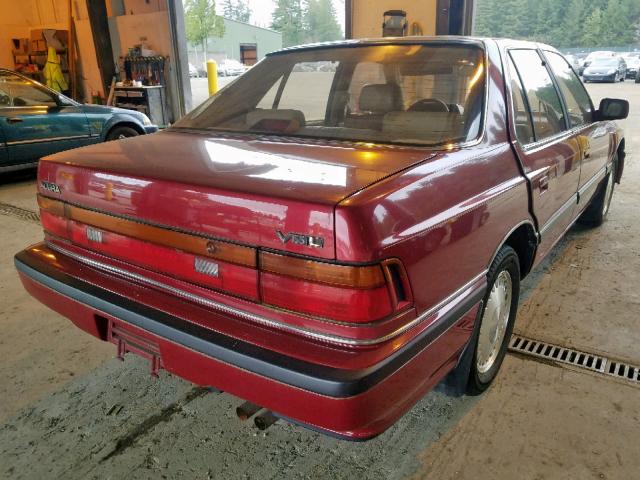 JH4KA4666LC027133 - 1990 ACURA LEGEND L RED photo 4