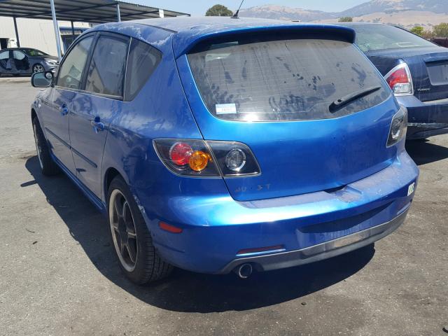 JM1BK143641137487 - 2004 MAZDA 3 HATCHBAC BLUE photo 3