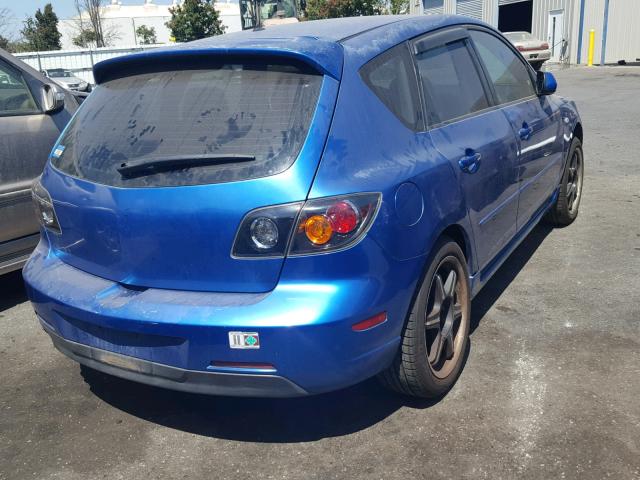 JM1BK143641137487 - 2004 MAZDA 3 HATCHBAC BLUE photo 4