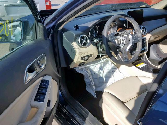 WDCTG4GBXKJ608946 - 2019 MERCEDES-BENZ GLA 250 4M BLUE photo 9