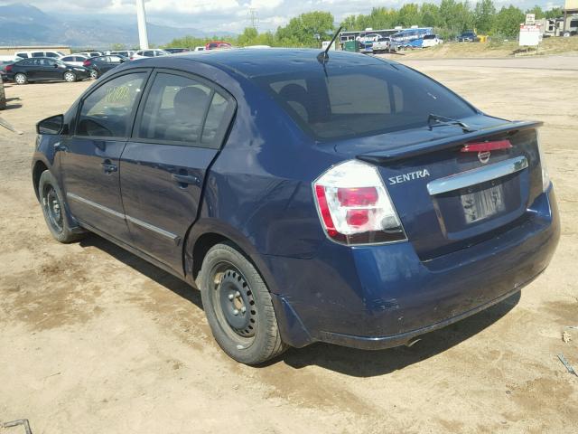 3N1AB6AP3BL614515 - 2011 NISSAN SENTRA 2.0 BLUE photo 3