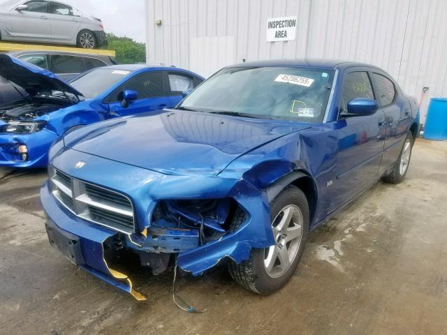 2B3CA3CV5AH311621 - 2010 DODGE CHARGER SX BLUE photo 2