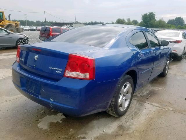 2B3CA3CV5AH311621 - 2010 DODGE CHARGER SX BLUE photo 4