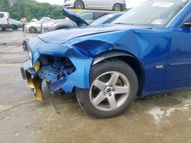 2B3CA3CV5AH311621 - 2010 DODGE CHARGER SX BLUE photo 9