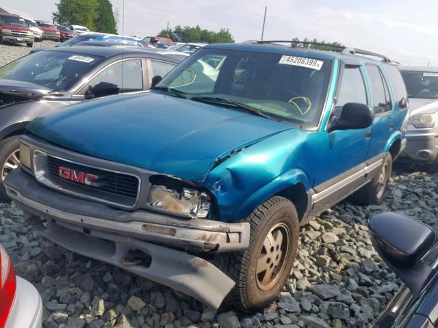 1GKDT13W4T2505244 - 1996 GMC JIMMY GREEN photo 2