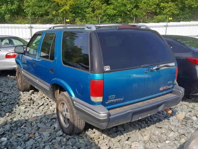 1GKDT13W4T2505244 - 1996 GMC JIMMY GREEN photo 3