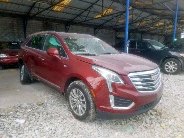 1GYKNBRS8HZ101931 - 2017 CADILLAC XT5 LUXURY MAROON photo 1