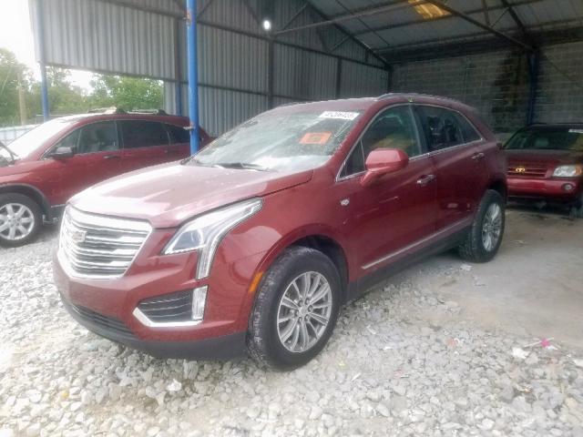 1GYKNBRS8HZ101931 - 2017 CADILLAC XT5 LUXURY MAROON photo 2