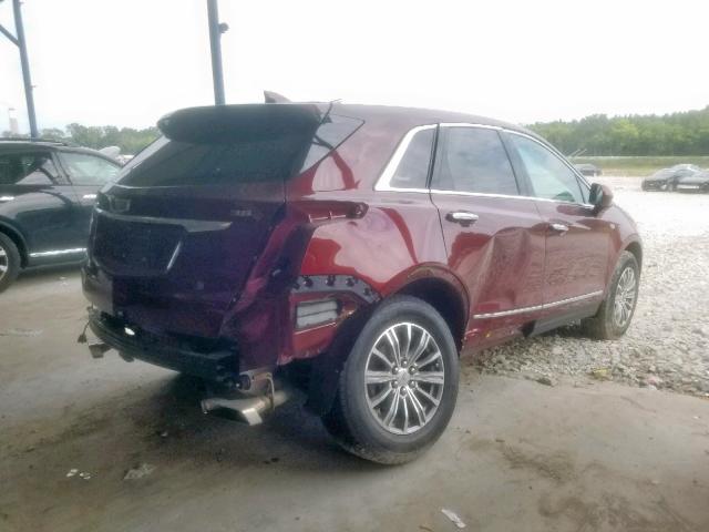 1GYKNBRS8HZ101931 - 2017 CADILLAC XT5 LUXURY MAROON photo 4